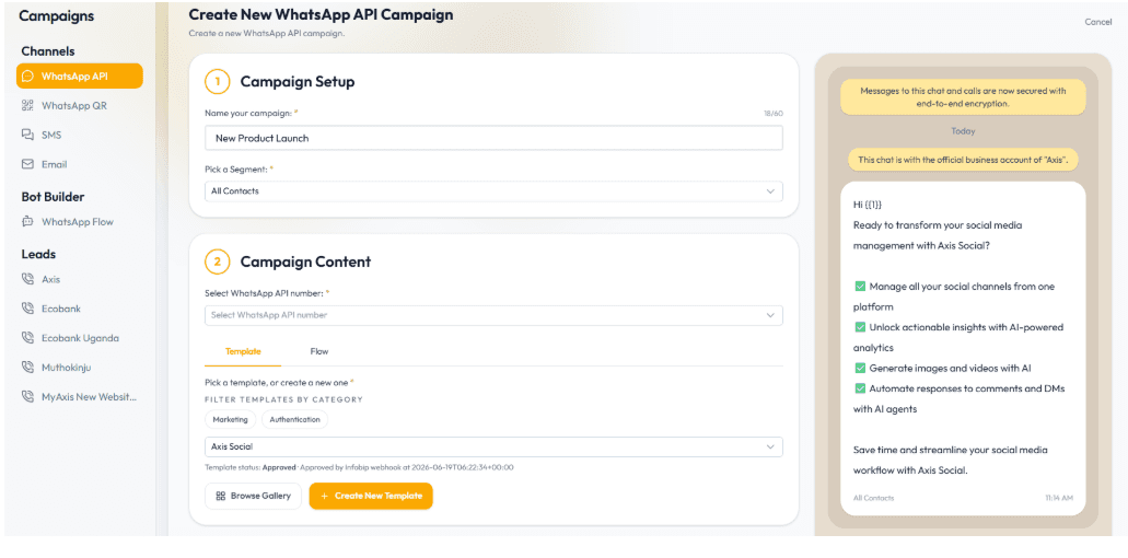 Campaigns — create